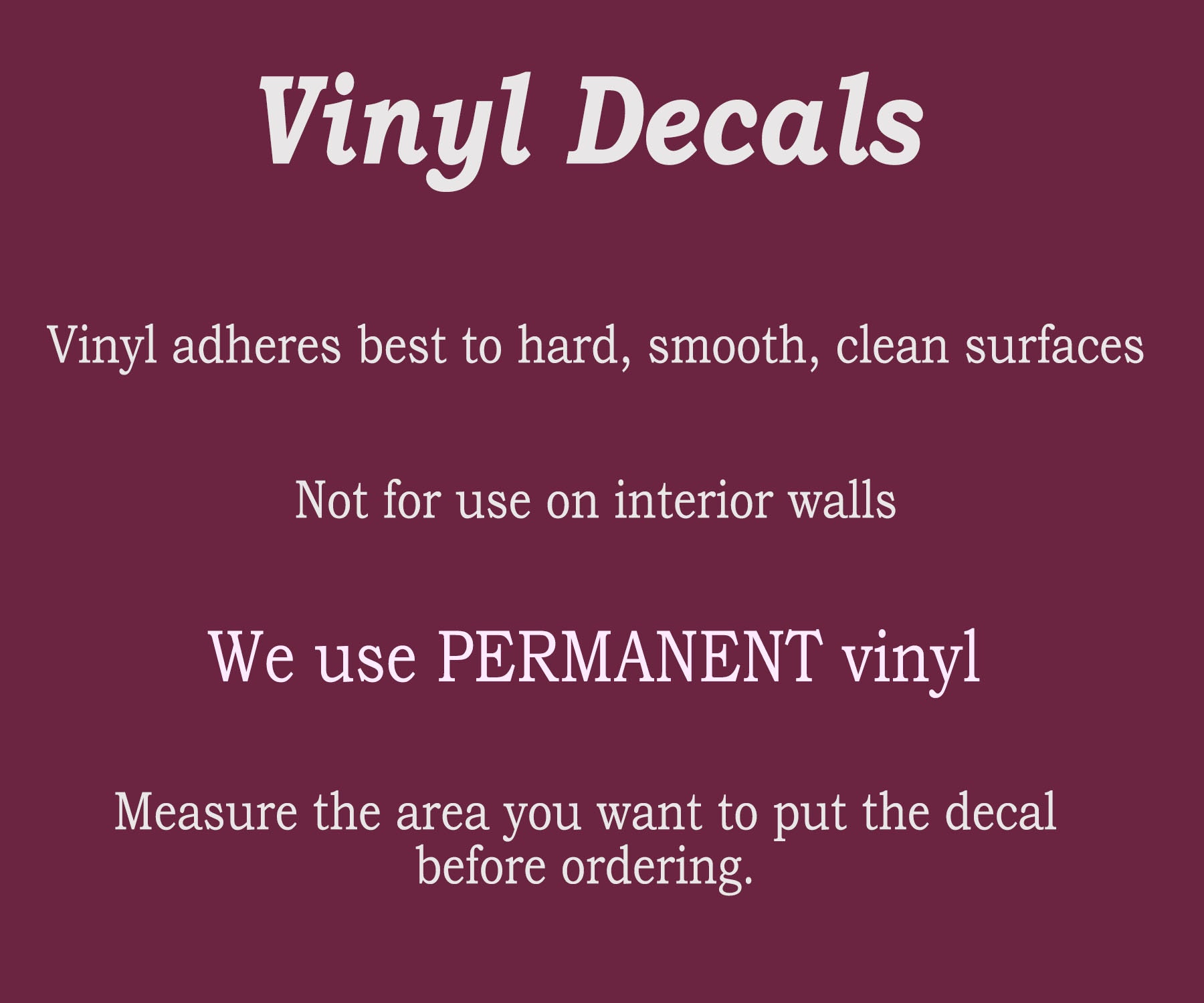 Baño Calcomanía permanente de vinilo Calcomanías para la | Etsy