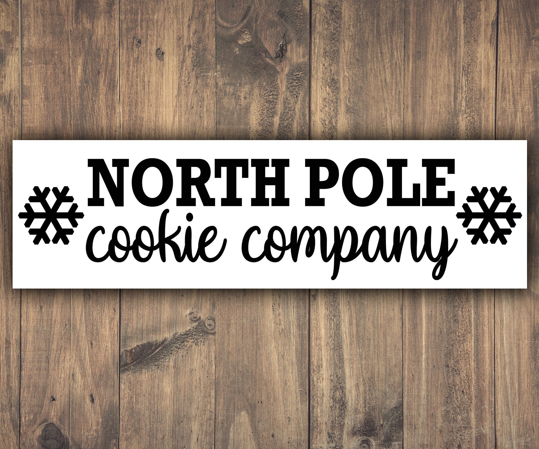 North Pole Cookie Company Vinyl Decal Fun Christmas Holiday | Etsy