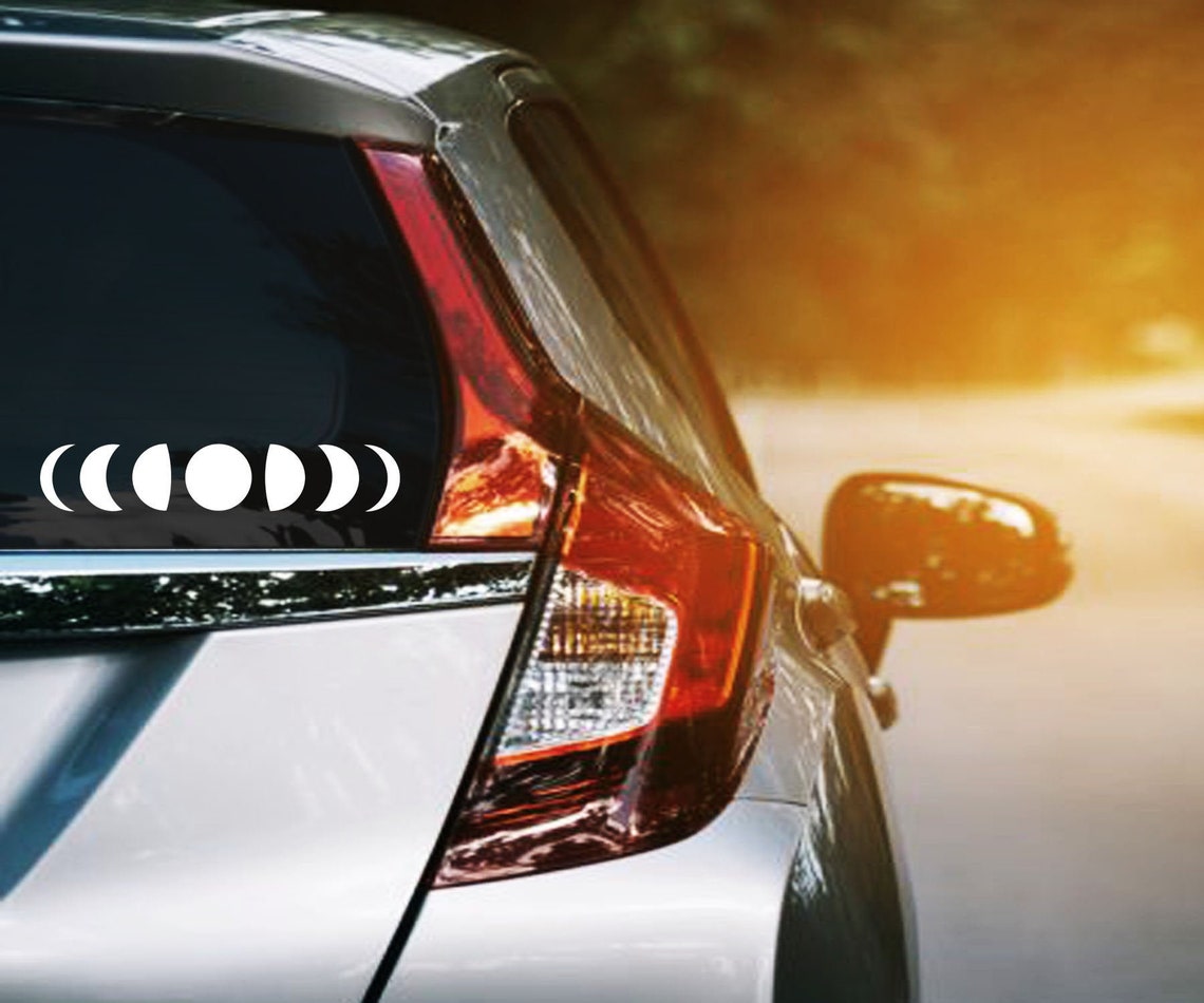 Moon Phases Decal Full Moon Car Window Sticker Gifts for Etsy