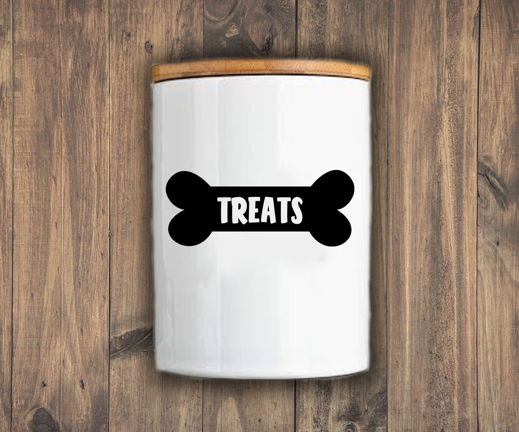 Dog Treats Vinyl Decal Dog Sticker For Treat Jar Dog Bone Etsy