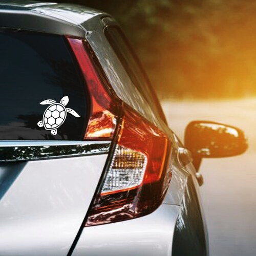 Sea Turtle Vinyl Decal Ocean Beach Lovers Car Window Sticker Etsy
