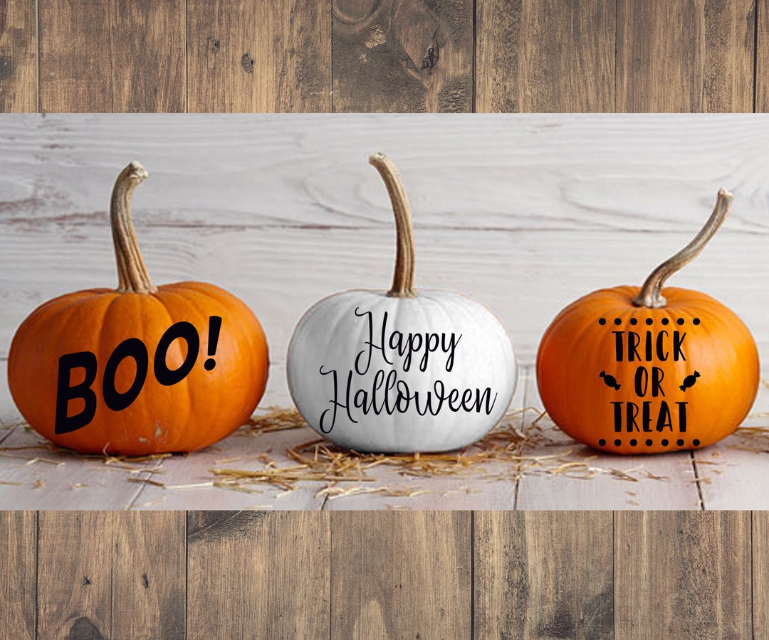 Halloween Pumpkin Stickers, Happy Halloween Vinyl Decal for Jack O ...