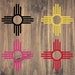 Zia Symbol Vinyl Decal New Mexico Zia Sticker Native - Etsy