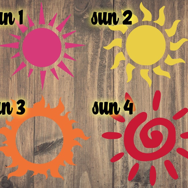Sun Decal - Etsy
