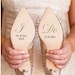 Personalized Marriage 'I Do' Wedding Shoes Decal, Custom Mr. and Mrs. Last Name w/ Date, Bride Groom Shoe Stickers 