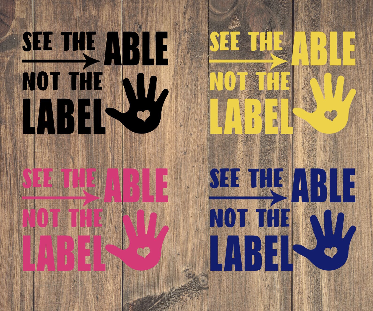 See the Able Not the Label Vinyl Decal Special Needs Mom - Etsy