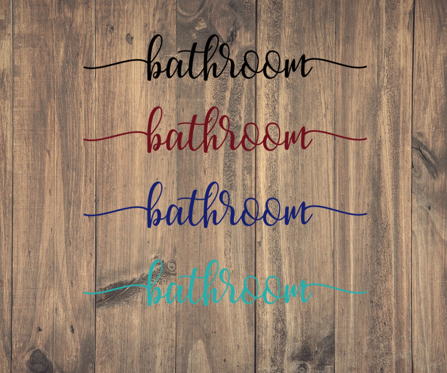 Baño Calcomanía permanente de vinilo Calcomanías para la | Etsy