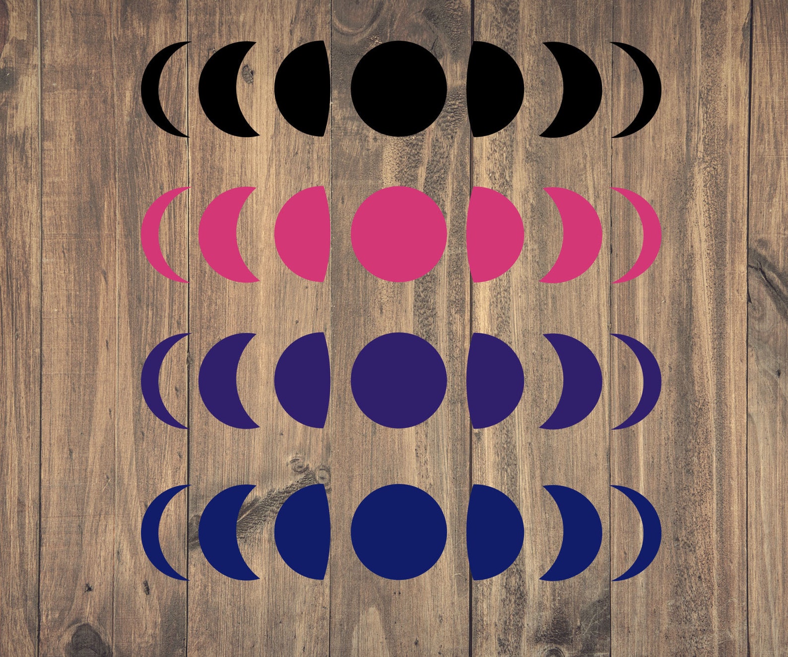 Moon Phases Decal Full Moon Car Window Sticker Gifts for Etsy