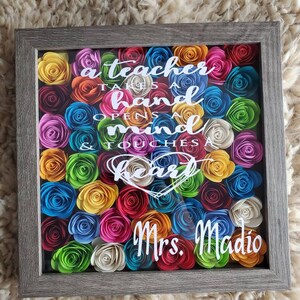 Custom Teacher Shadow Box