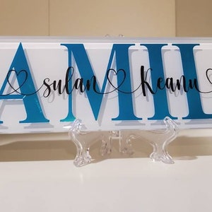 Personalized Tiles Custom subway tiles for mom dad spouse grandparents Mothers day valentines day fathers day wedding gift anniversary gift