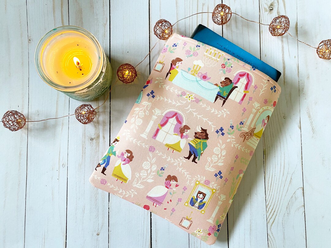 Beauty and the Beast Storybook Padded Book Sleeve Book Cover Book Protector Book Holder Gift Etsy