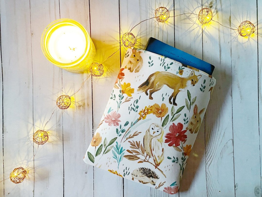 Timber Book Protector Autumn Woodland Padded Book Sleeve | Book Protector | Book Holder ...