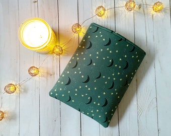 Moon Padded Book Sleeve | Book Cover | Book Holder | Book Protector | Bookish | Gift