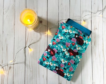 Protège-livres rembourrés Jardin de chats | Porte-livre | Protège-livre | Cadeau livresques