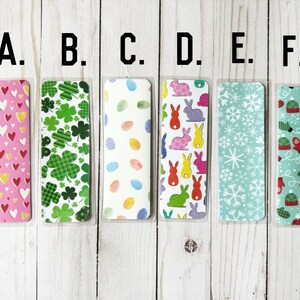 2&quot;x6&quot; Laminated Bookmarks | Holidays | Bookish Gift