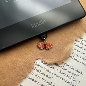 オレンジモスチャーム | USB Type C | 防塵プラグ | 携帯チャーム