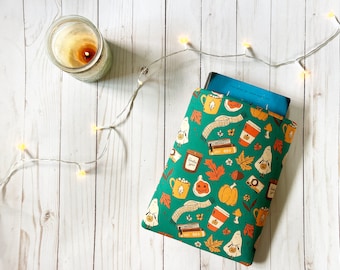 Spooky Season Padded Book Sleeve | Book Holder | Book Protector | Bookish Gift | Premium