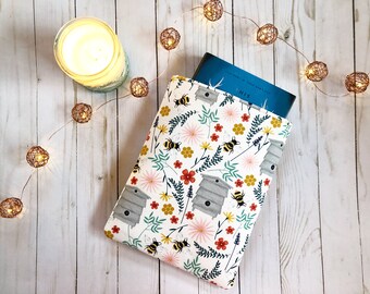 Bee Hive Book Sleeve | Book Protector | Holder | Gift | Book Cover | Padded Book Sleeve | Bee Keeper