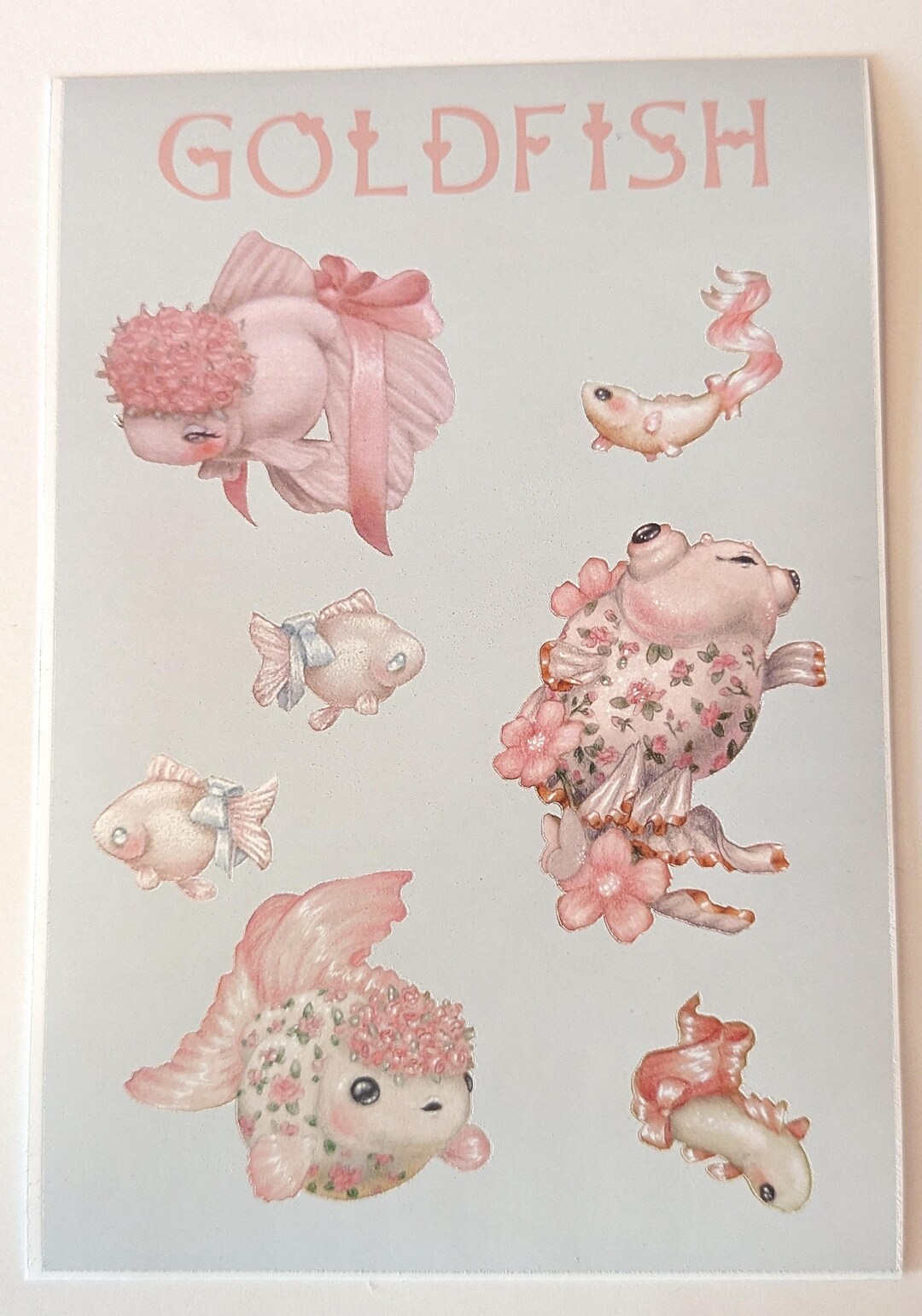 Fat Goldfish Sticker Goldfish - Sticker Pack - Etsy