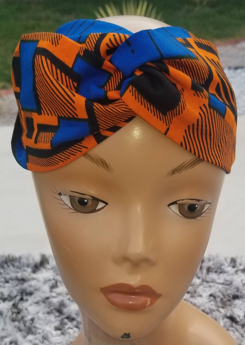 100/% cotton; Multi colored African Ankara Headband; High Quality African Fabric Headbands.