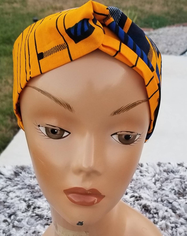 100/% cotton;  Multi colored African Ankara Headband; High Quality African  Fabric Headbands.