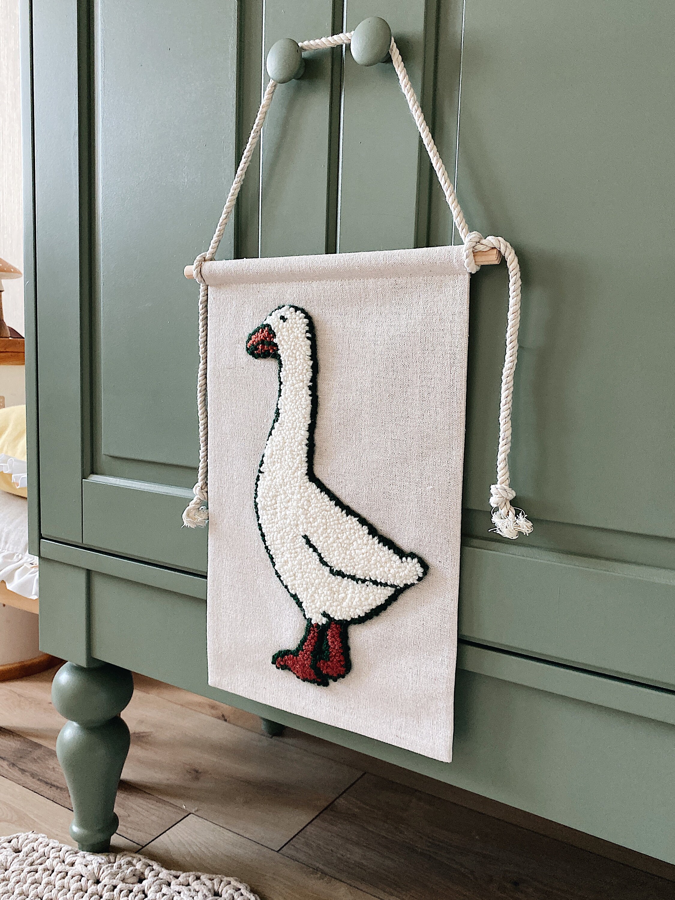 Goose art print / Nursery wall decor mother goose / Animal Etsy