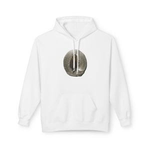 Drippy Drop Midweight Fleece Hoodie, Cozy Unisex Pullover, Casual Style Sweatshirt, Gift for Art Lovers, Unique Graphic Hoodie