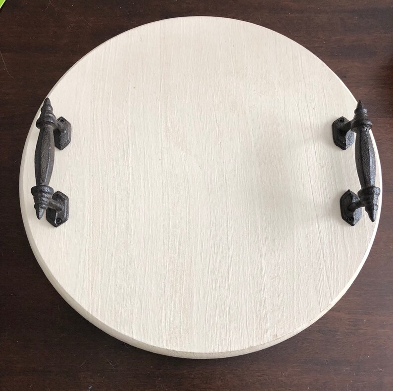 Farmhouse Tray Lazy Susan Home Decor Farmhouse Kitchen Etsy