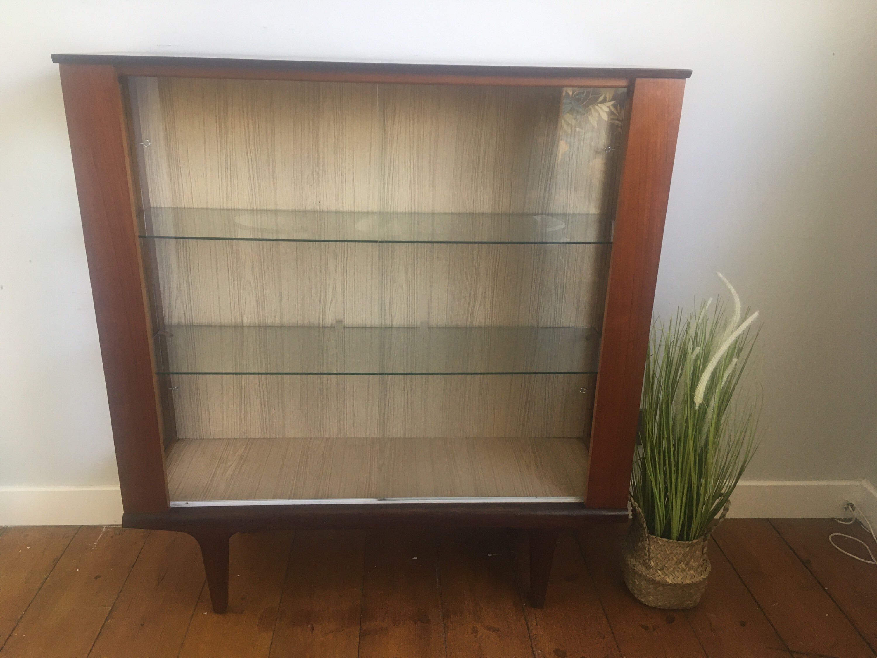 Vintage Teak and Glass Display / Home Bar Etsy UK
