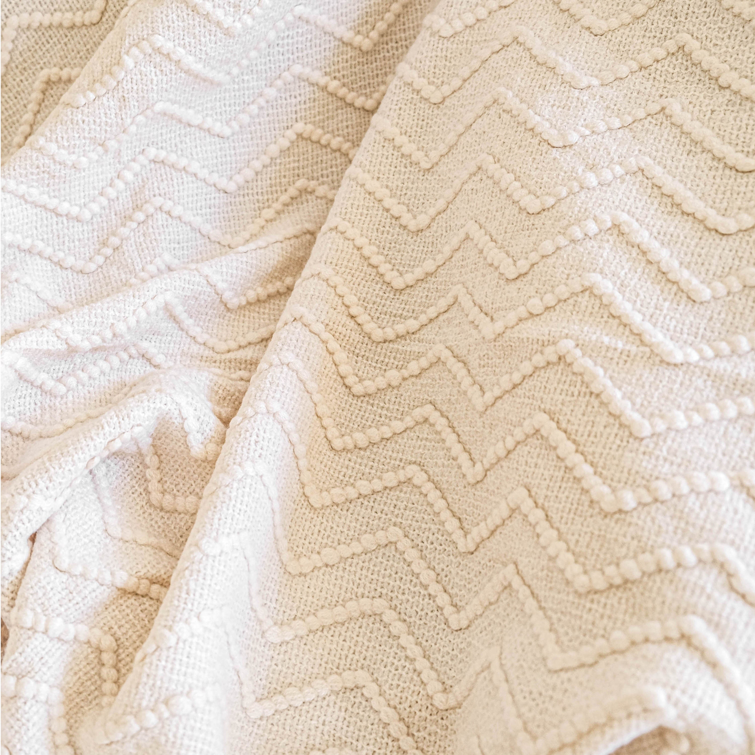 Soft throw blanket cream blanket boho throw blanket Etsy
