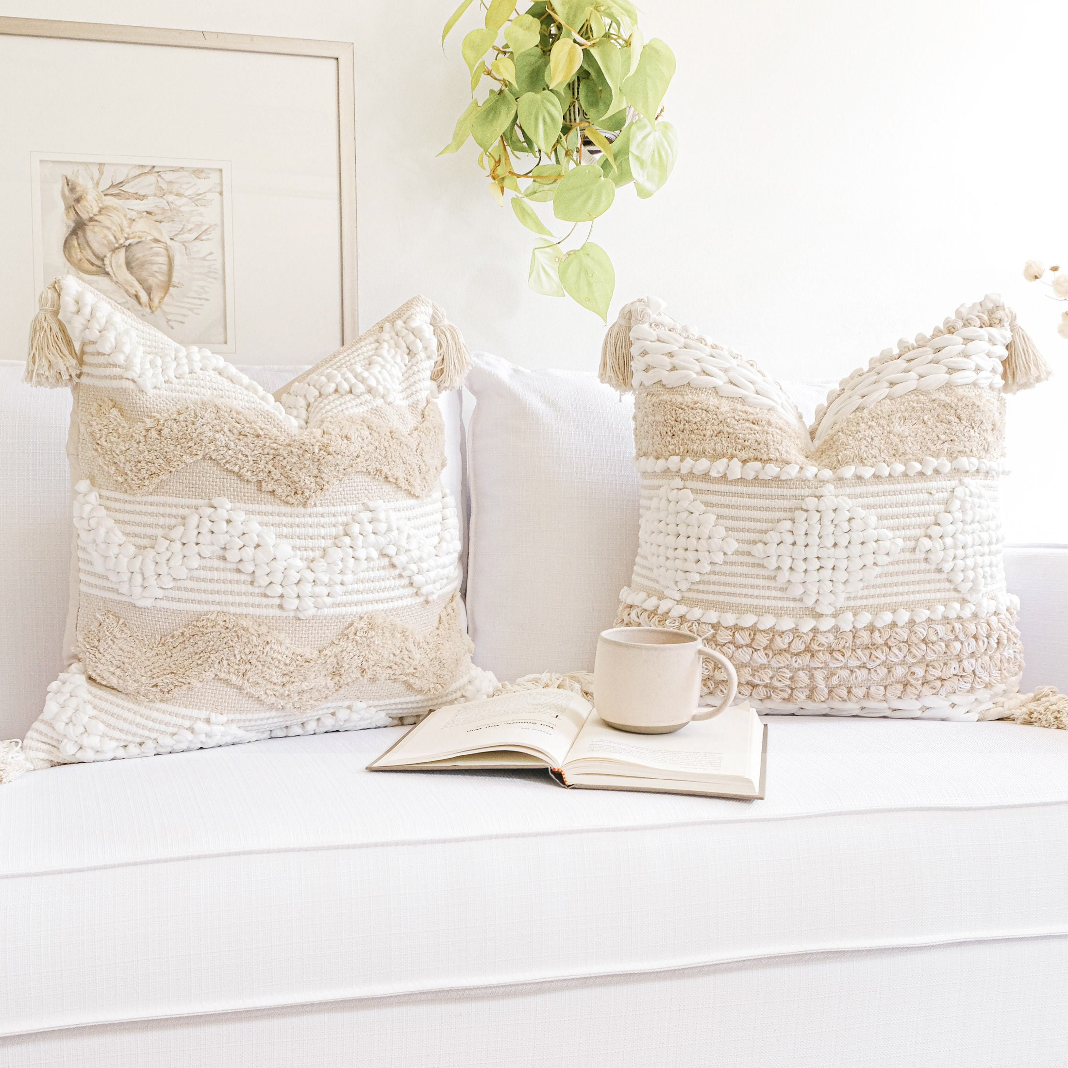 Home Decor Cream Weave Pillow Cover Home Decor Cream Weave Pillow Cover
