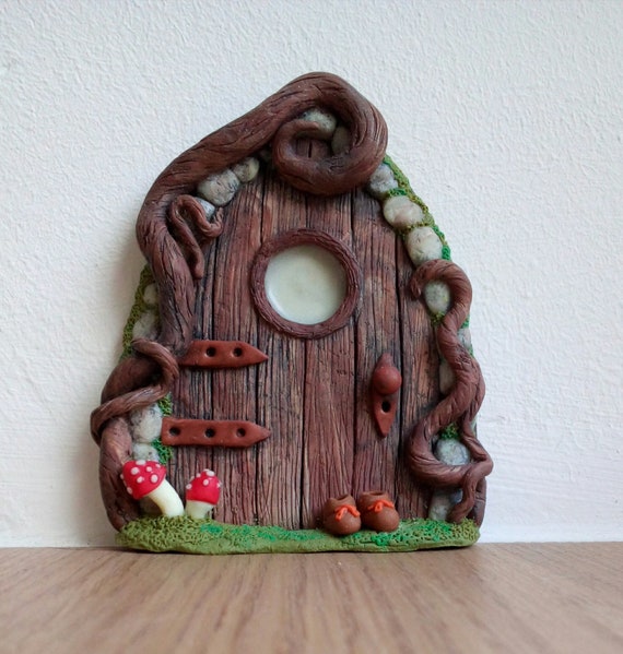 Fairy Door Wickdoor Fairy Door Handmade From Fimo
