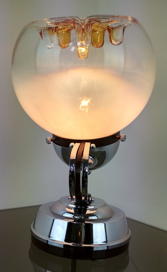 Rare Murano Table Lamp MAZZEGA 1960's 