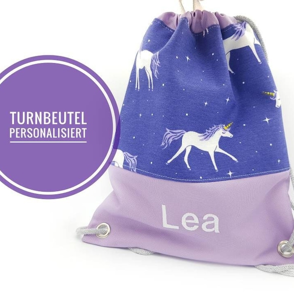 Kinderturnbeutel mit Namen, Sportbeutel personalisier, Kinderrucksack, Kindergartenturnbeutel, Sporttasche Kindergartentasche personalisiert