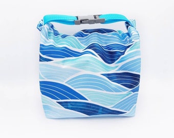 Wetbag, Nasstasche, Schwimmbadtasche, Kindertasche, Nassbeutel, Blaue Tasche, Strandtasche