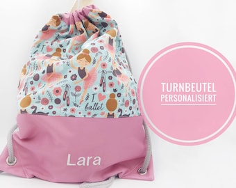 Kinderturnbeutel mit Namen, Sportbeutel personalisier, Kinderrucksack, Kindergartenturnbeutel, Sporttasche Kindergartentasche personalisiert