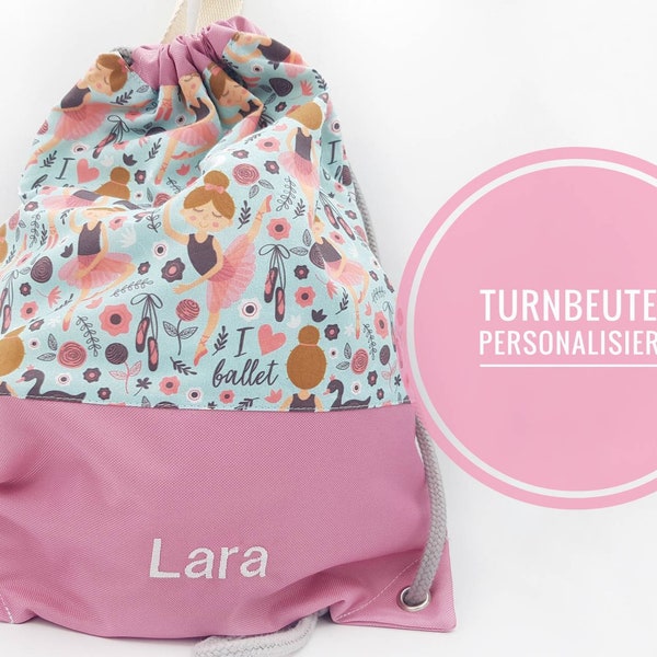 Kinderturnbeutel mit Namen, Sportbeutel personalisier, Kinderrucksack, Kindergartenturnbeutel, Sporttasche Kindergartentasche personalisiert