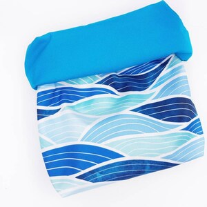 Wetbag, Nasstasche, Schwimmbadtasche, Kindertasche, Nassbeutel, Blaue Tasche, Strandtasche Bild 7