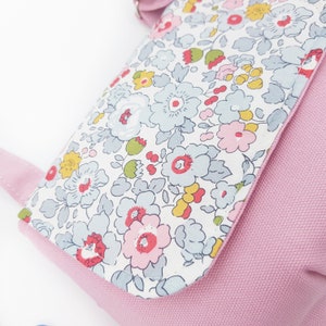 Kinder Umhängetasche, Crossbody Kinder Tasche, Mädchen Geburtstagsgeschenk, Schultertasche Blumen Bild 6