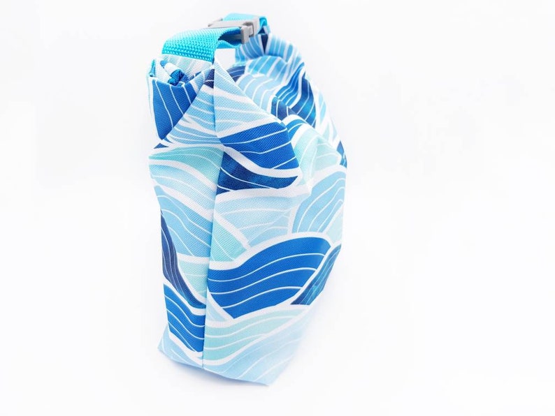 Wetbag, Nasstasche, Schwimmbadtasche, Kindertasche, Nassbeutel, Blaue Tasche, Strandtasche Bild 5