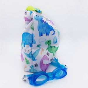 Wetbag, Nasstasche, Schwimmbadtasche, Kindertasche, Nassbeutel, Dino Tasche, Strandtasche Bild 7