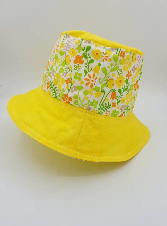 girls yellow sun hat