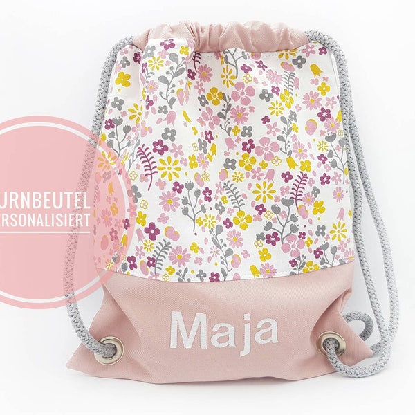 Kinderturnbeutel mit Namen, Sportbeutel personalisier, Kinderrucksack, Kindergartenturnbeutel, Sporttasche Kindergartentasche personalisiert