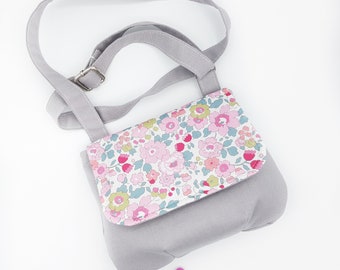 Kinder Umhängetasche, Crossbody Kinder Tasche, Mädchen Geburtstagsgeschenk, Schultertasche Blumen