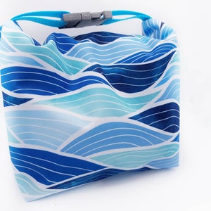 Wetbag, Nasstasche, Schwimmbadtasche, Kindertasche, Nassbeutel, Blaue Tasche, Strandtasche Bild 3