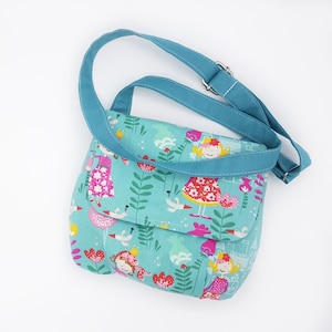 Kinder Umhängetasche, Crossbody Kinder Tasche, Mädchen Geburtstagsgeschenk, Schultertasche Prinzessin Bild 1