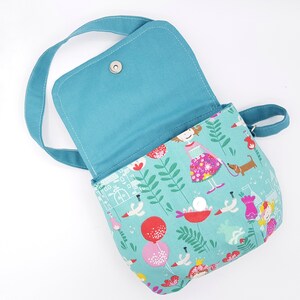 Kinder Umhängetasche, Crossbody Kinder Tasche, Mädchen Geburtstagsgeschenk, Schultertasche Prinzessin Bild 2