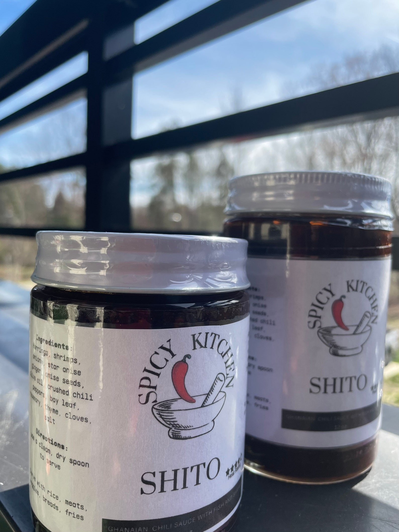 Gourmet Ghana Shito Glass Jar Black Pepper 9oz 12oz Etsy