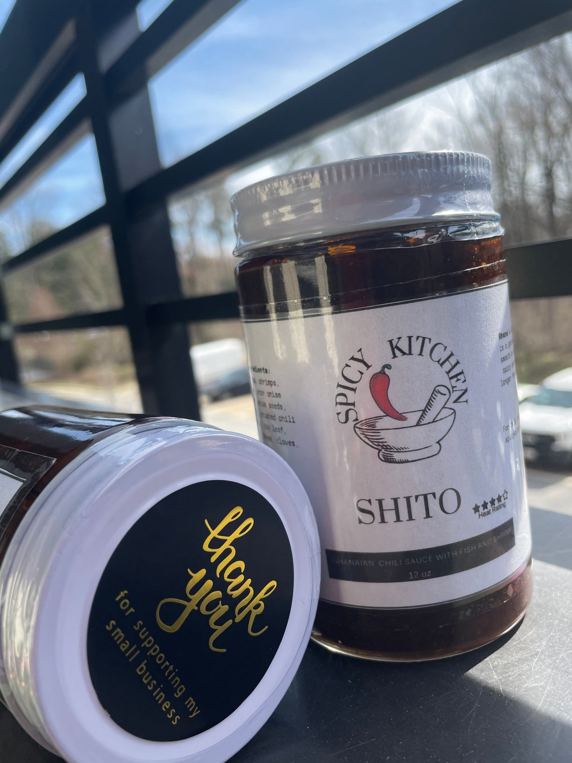 Gourmet Ghana Shito Glass Jar Black Pepper 9oz 12oz Etsy