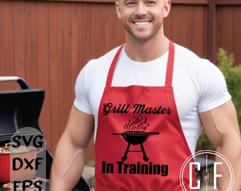 Grill Master In Training | SVG | DXF | EPS | Vector Art Commercial & Personal Use | Cricut | Silhouette | ScanNCut (1143)